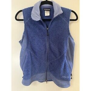 Patagonia R2 Regulator Polartec Blue Fleece Vest Two Way Zip Front Women's Small